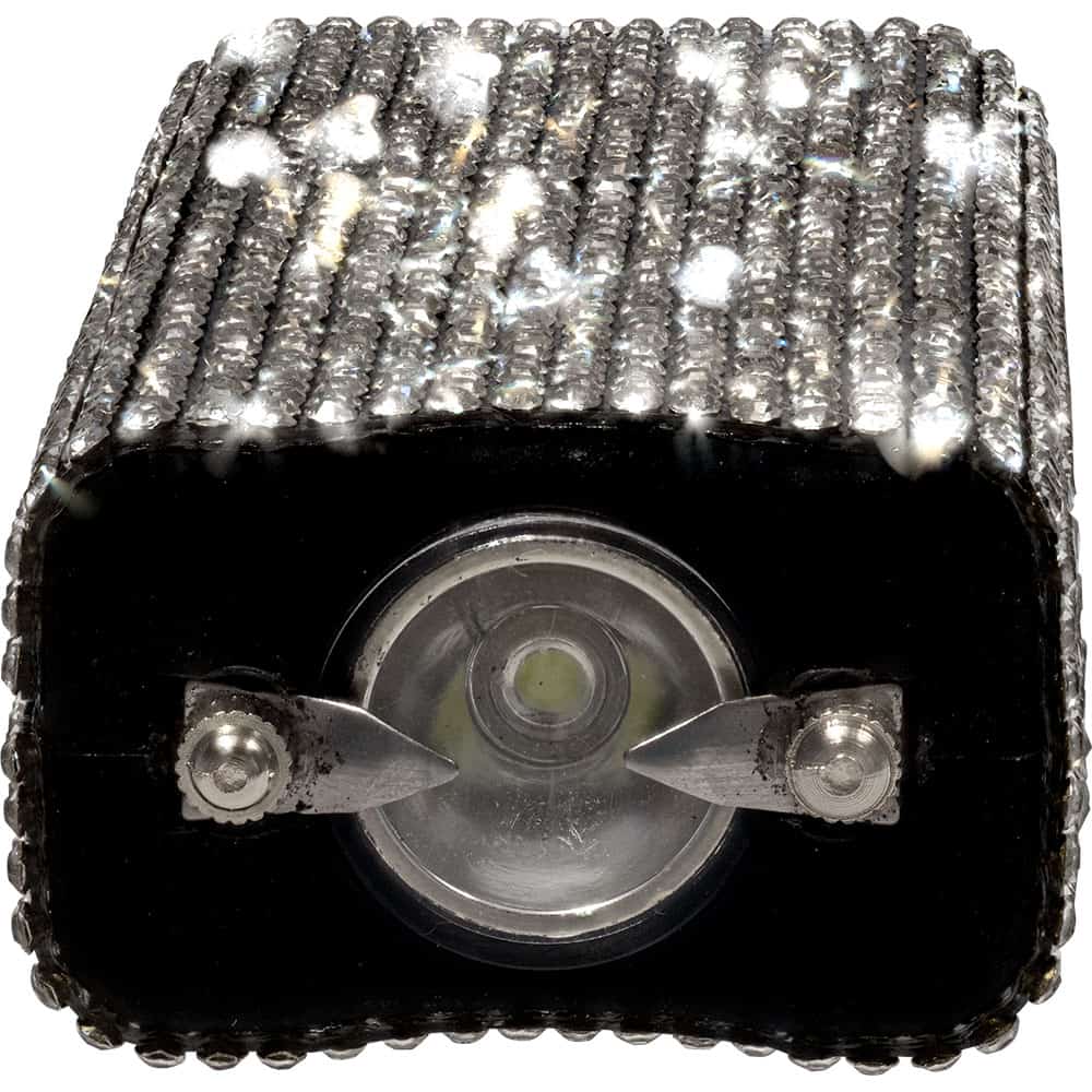 Streetwise RhineStun Keychain Stun Gun — Rhinestone Design, 4.5 Milliamp Output, 120-Lumen LED Flashlight, Rechargeable, Disable Pin Safety, Nylon Holster, Pink and Silver Available - Image 5