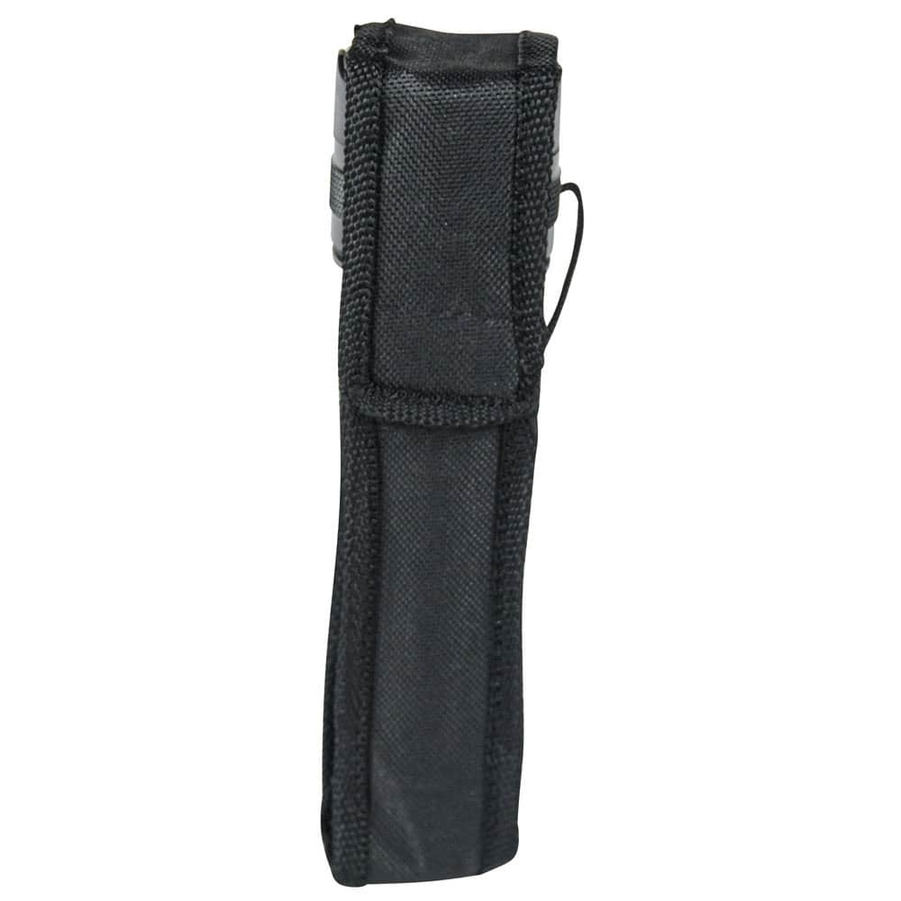 Shorty 75,000,000 Volt Stun Gun Flashlight — Aircraft Aluminum, 4.7 Milliamp Output, 120-Lumen LED, Rechargeable Lithium Battery, On/Off Safety Switch, Nylon Holster, Wrist Strap Lanyard Included - Image 5