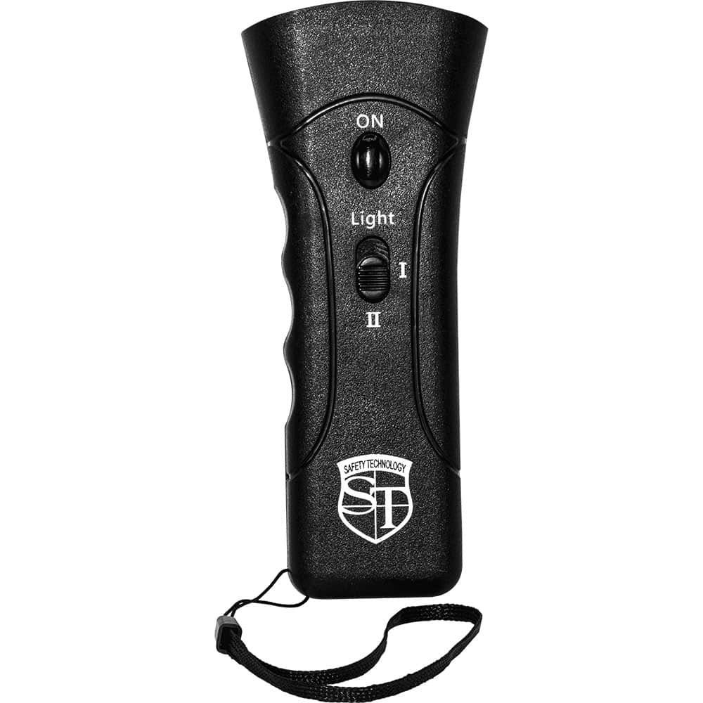 Safety Technology Electronic Dog Repeller and Trainer Ultrasonic 35-45 kHz — Humane Canine Deterrent, ABS Plastic Housing, 9-Volt Battery Powered, Compact Handheld Design