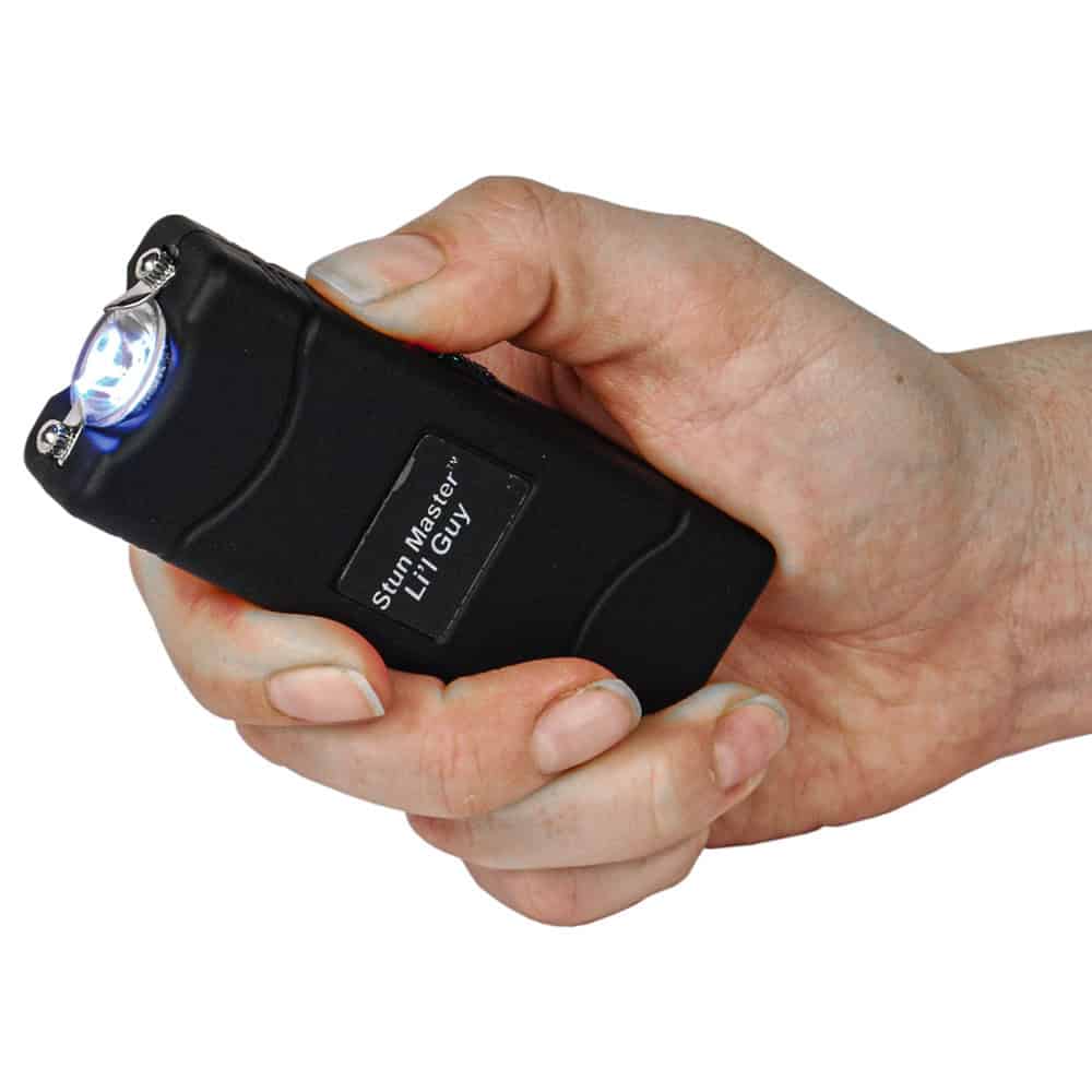 Lil Guy 60,000,000V Stun Gun with 100-Lumen LED Flashlight — 4.4 Milliamp Output, USB-C charging, Three-Position Safety Switch, Nylon Holster, Ultra-Compact 3.75-Inch Design, Black - Image 3