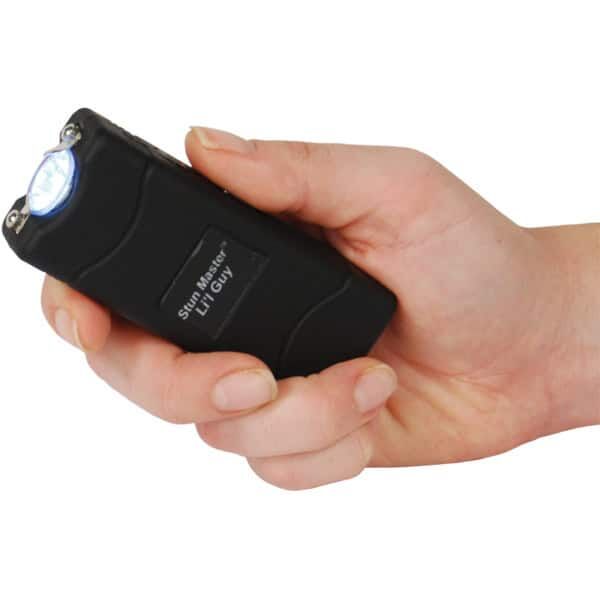 Lil Guy 60,000,000V Stun Gun with 100-Lumen LED Flashlight — 4.4 Milliamp Output, USB-C charging, Three-Position Safety Switch, Nylon Holster, Ultra-Compact 3.75-Inch Design, Black - Image 4