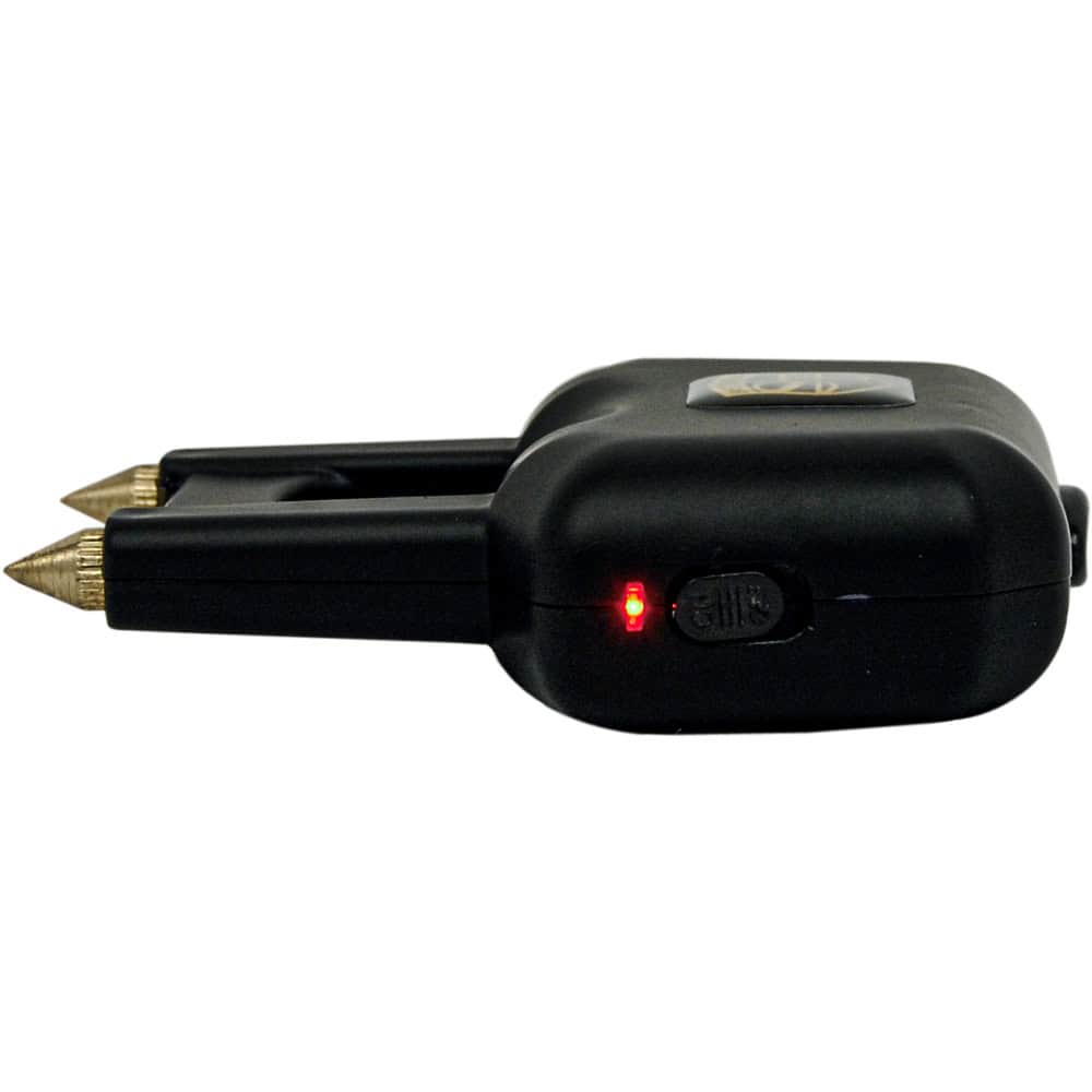 Spike Stun Gun 65,000,000 Volts — 4.7 Milliamp Output, Dual Striking Spikes, Palm-Activated Trigger, Rubberized Grip, Rechargeable Lithium Battery, Nylon Holster Included, Lifetime Warranty - Image 3