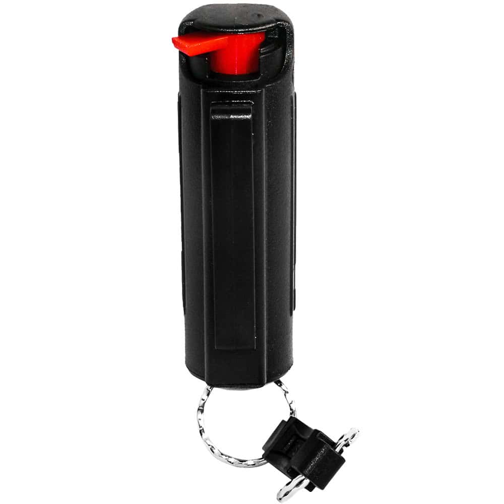 Wildfire 1.4% MC ½ oz Pepper Spray Hard Case with Belt Clip — Stream Pattern, 6-8 Foot Range, Quick Release Keychain, Locking Actuator Safety, UV Dye, 2 Million SHU - Image 2